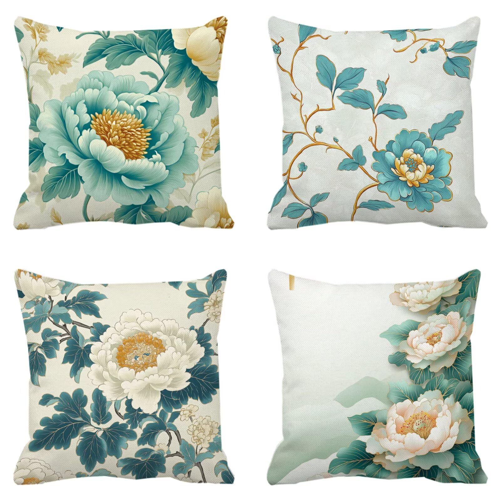 Coussins de jardin imperméables 35x35cm contre l'humidité du canapé
