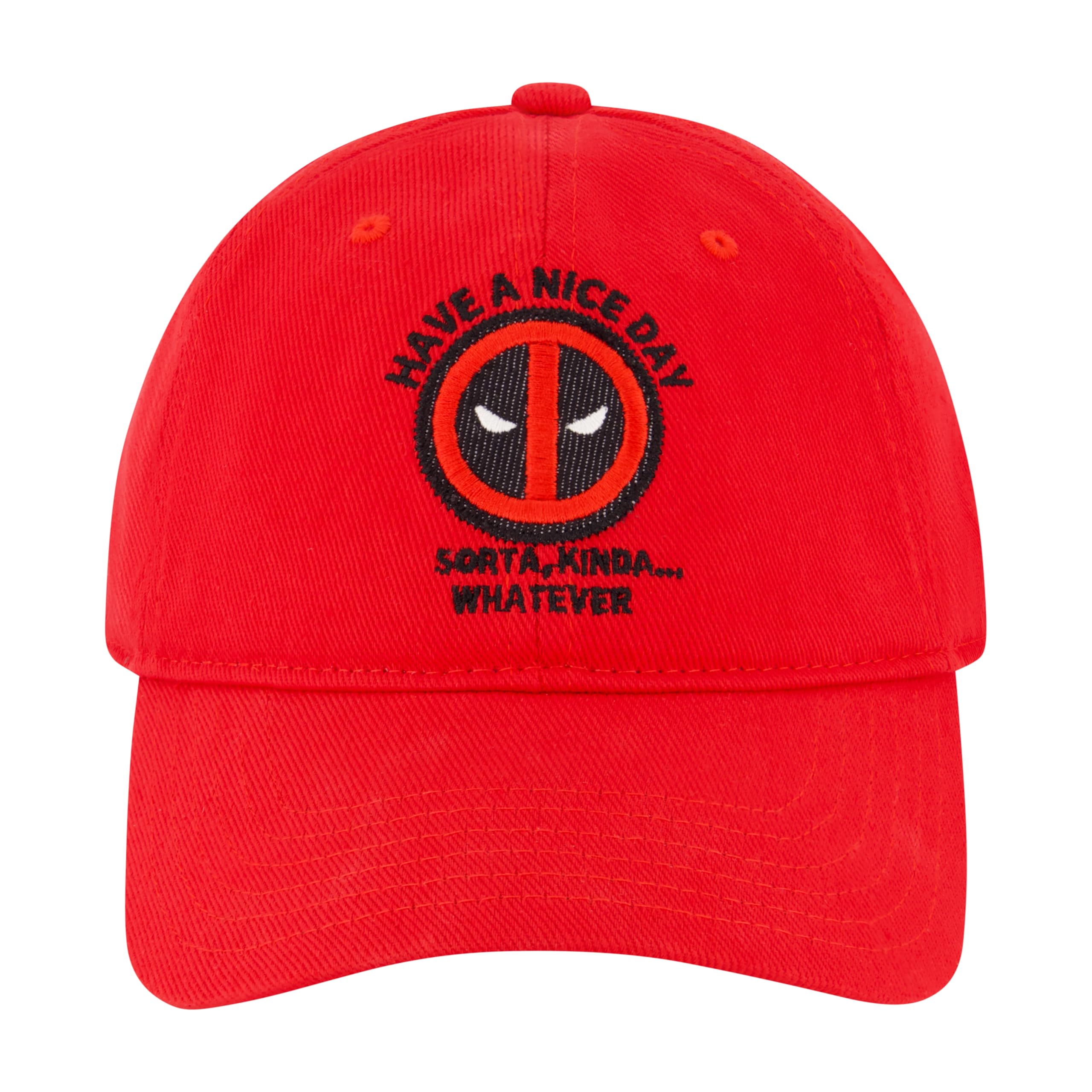 Marvel Deadpool Adjustable Baseball Hat with Curved Brim