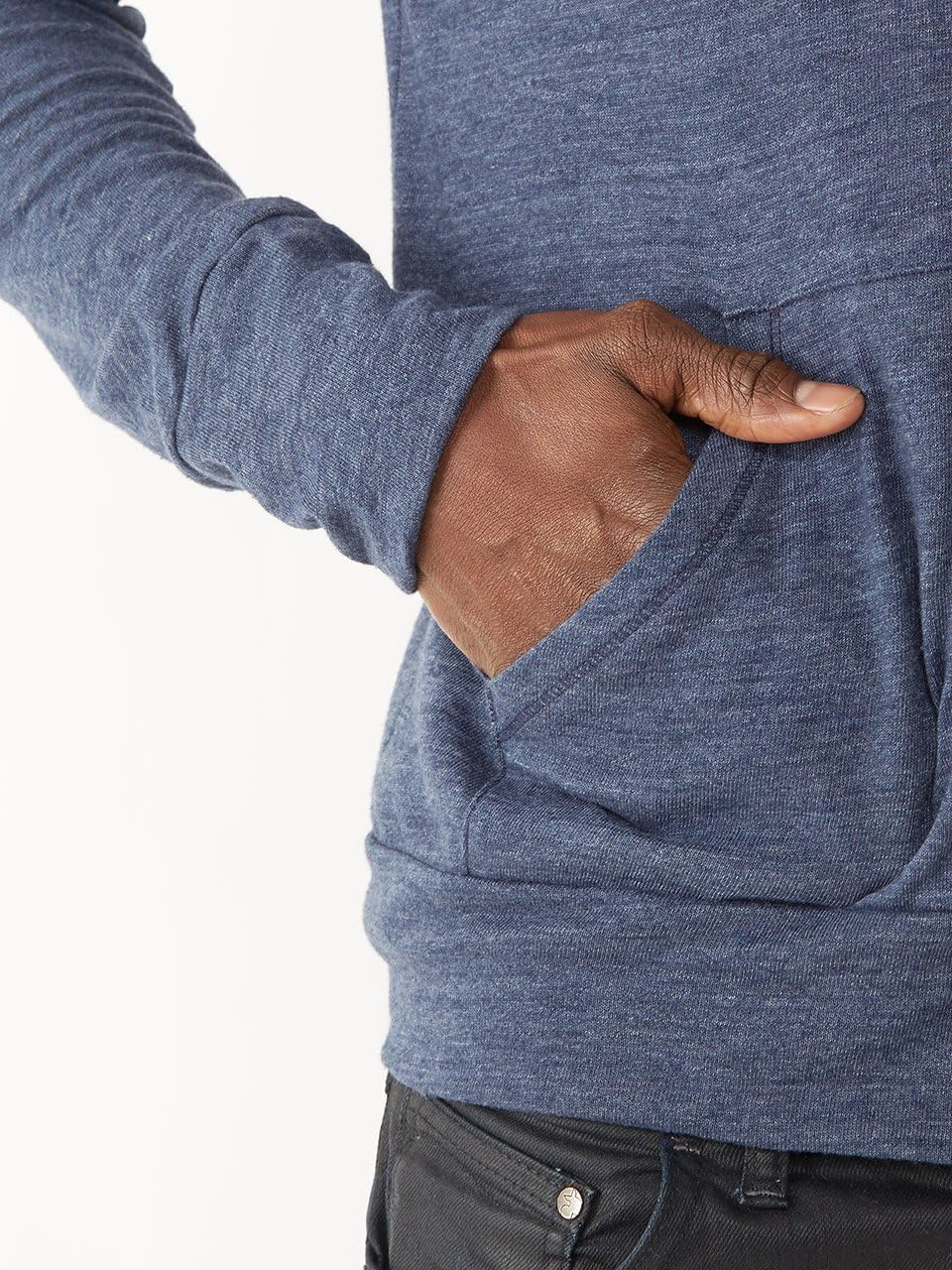 Alternative Men's Hoodie, Eco Zip Up Camo Triblend Jersey Hooded Sweatshirt - Image 6