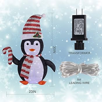 man ランプ penguin 電気 Xmas 置物 christmas snowman ランプ penguin 電気 Xmas 置物 christmas Amazon.com