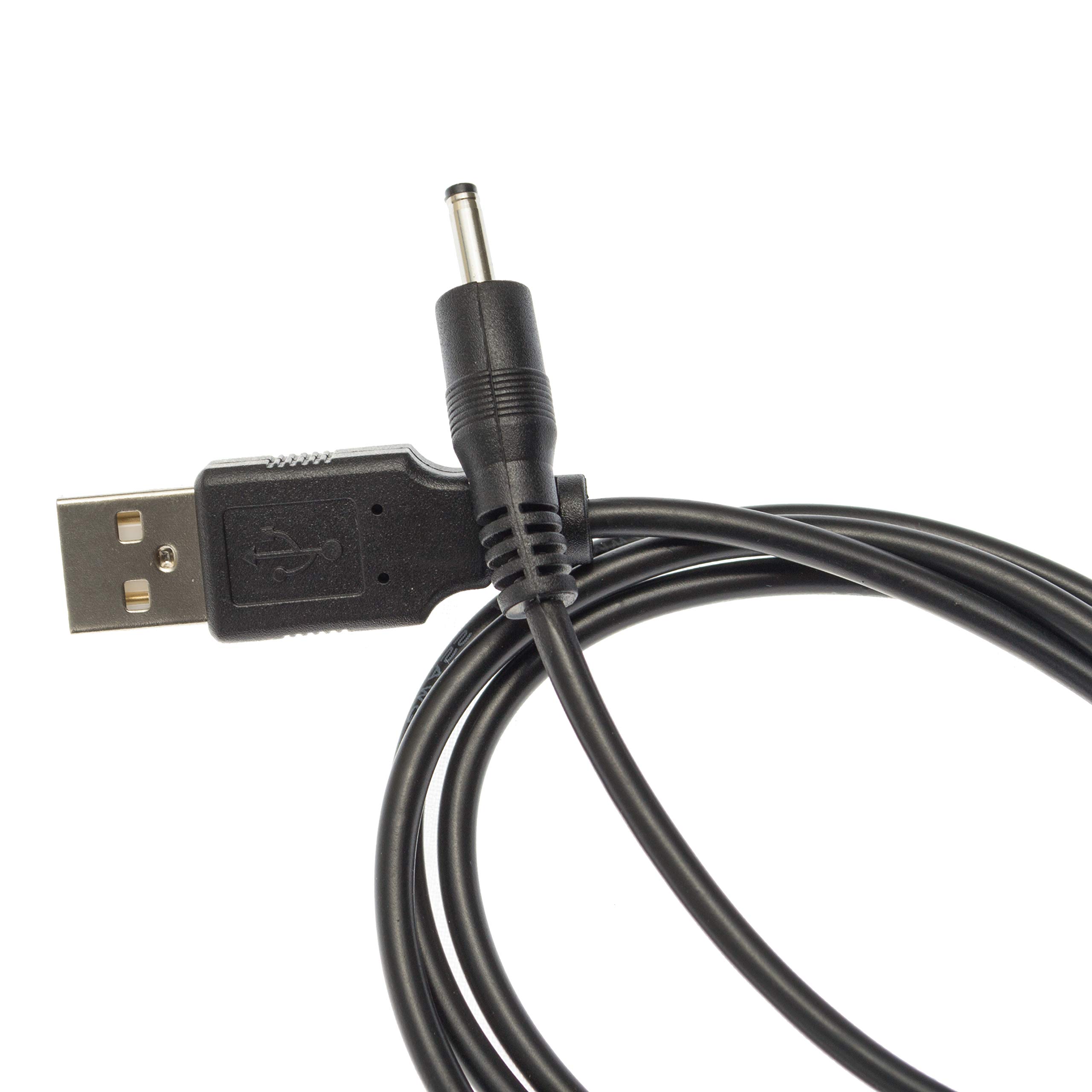 Kingfisher Technology 2m USB 5V 2A PC Black Charger Power Cable Lead Adaptor (18AWG) For Snooper Pro Sound DB8500 Syrius, TruckMate GPS