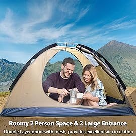 GEERTOP Lightweight Backpacking Tent 4 Season Ultralight Waterproof Camping Tent Double Layer Easy Setup Tent for Outdoor Hunting Hiking Mountaineering Travel