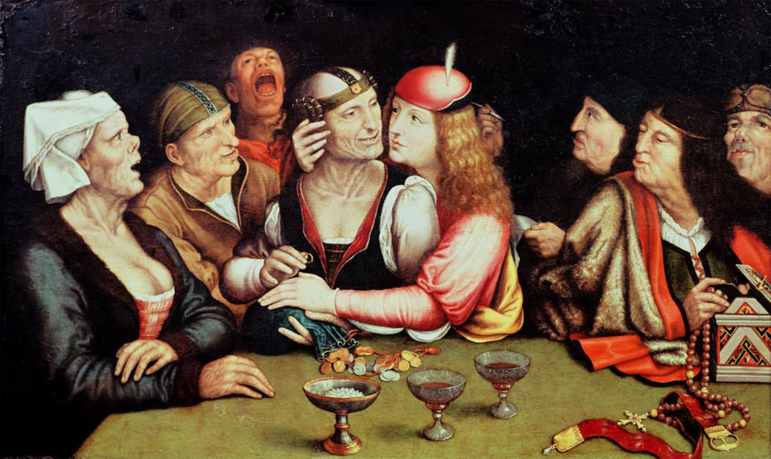 ARTXLXXBN Famous Painting Art Wall Decor Abstract Art Picture the Marriage Contract by Quentin Massys or Metsys Animal Pictures for Home Decor 60x90cm
