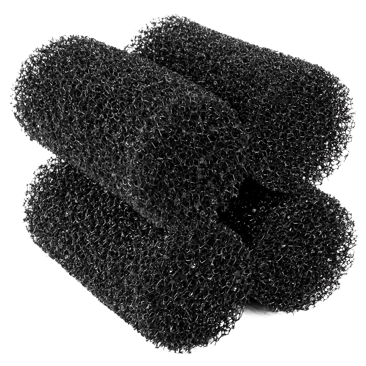 Yaubay 4 PCS Internal Filter Sponge Foam, Aquarium Bio Sponge Rolls of Fish Tank Filter Accessories 4.5