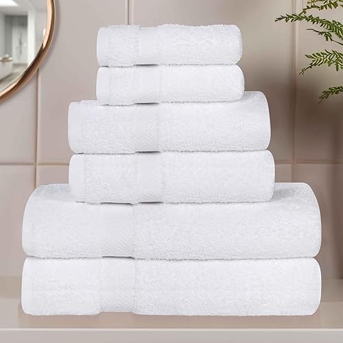 Vista 135 de Superior Juego de toallas de baño de algodón de 2 piezas, toallas grandes para cuerpo, secado rápido, artículos esenciales de baño, baño