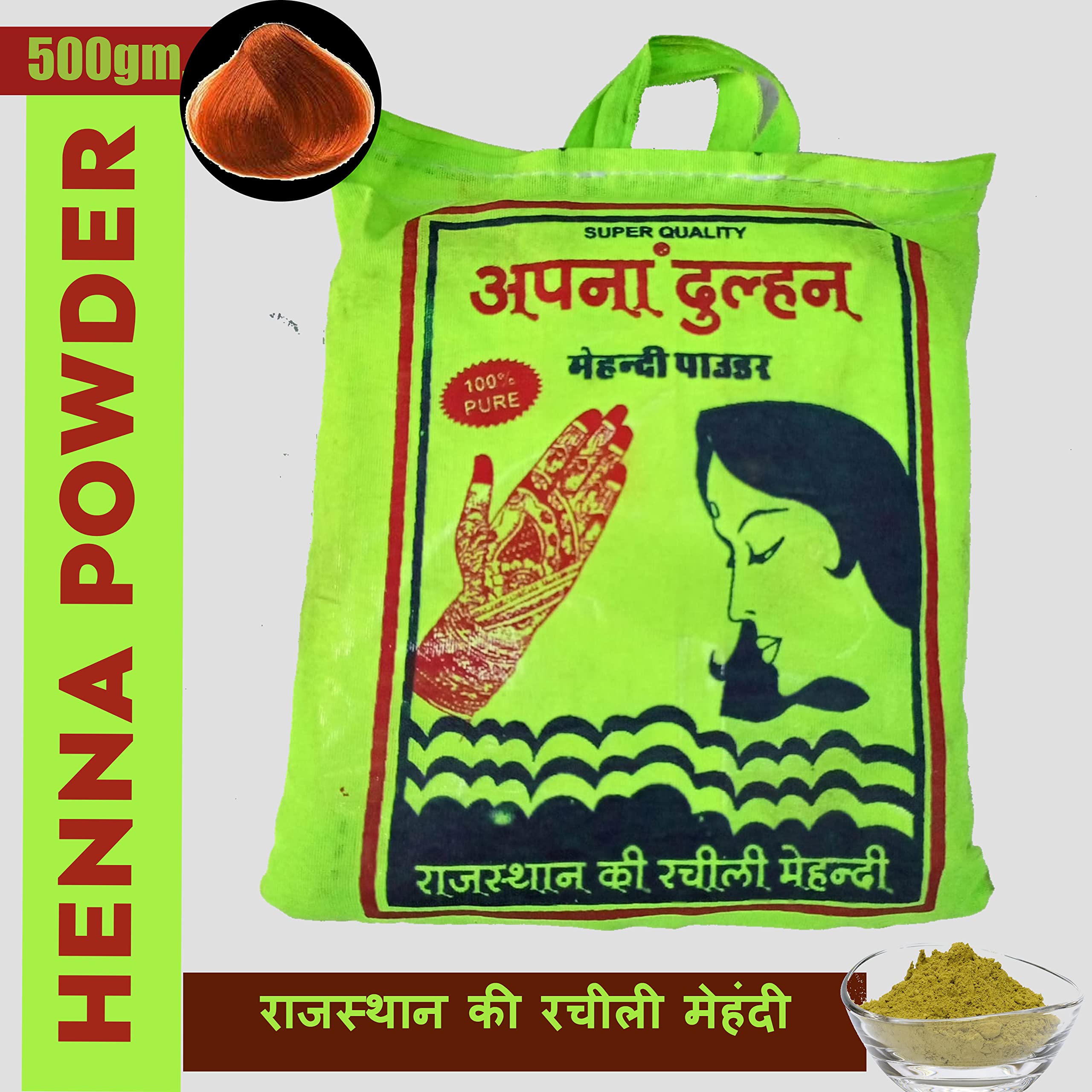 Natural Dulhan Mehandi powder 500gr. Pure Henna-picture-21
