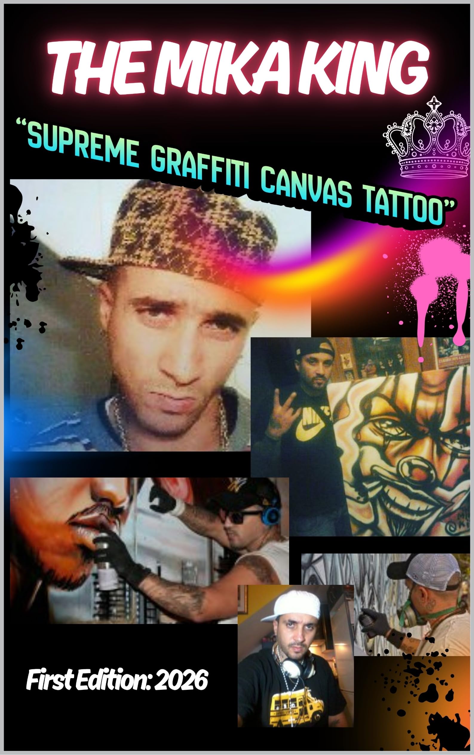 Mika King Supreme graffiti canvas tattoo book espagnol pour tatoueur