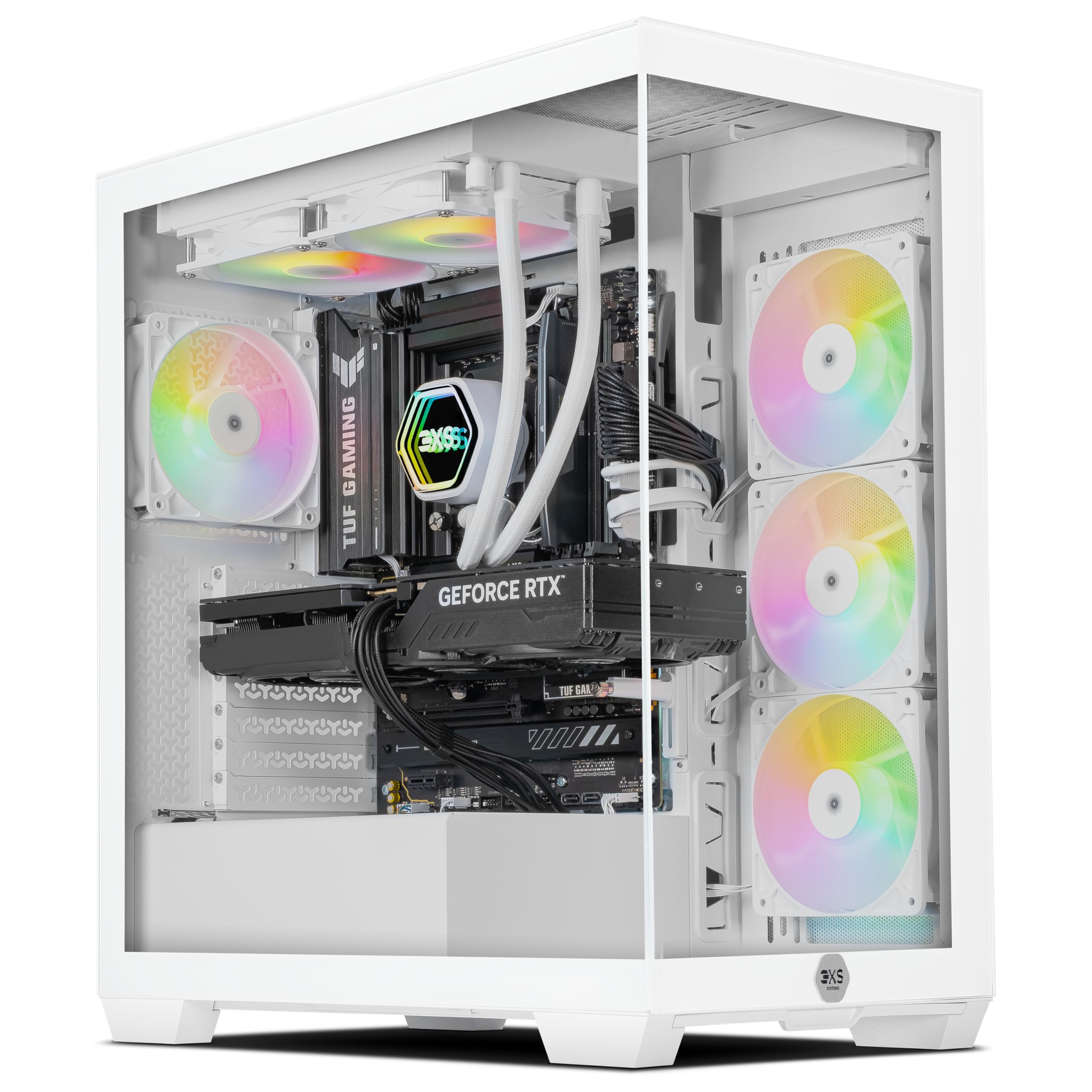 3XS Gaming PC | Vindicta RX 9070 XT | AMD Ryzen 7 9800X3D | 32GB DDR5 6000MHz RAM | 2TB NVMe M.2 SSD | WiFi | 850W PSU | 360mm Liquid Cooler | AI Ready | Windows 11 — view 8