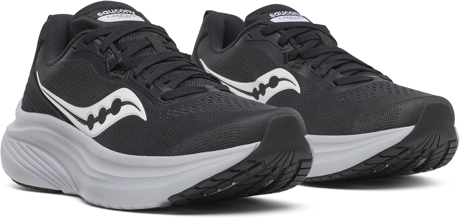 Saucony Women's Lancer Run Sneaker, Black/White, 7 - Image 2