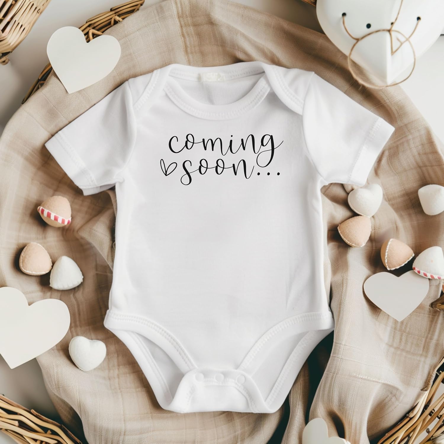Pregnancy Announcement Coming Soon Infant Bodysuit for Grandparents Aunts Uncles - Image 6