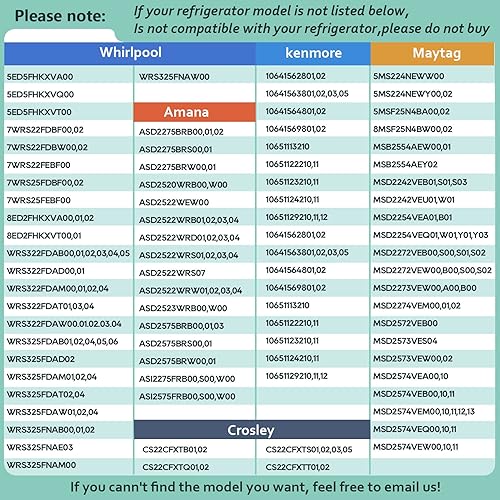 Miniatura 3 de W10276348, WPW10276348, W10276344, 2309524, 2312014 Estante de vidrio compatible con Whirlpool, Kenmore, maytag, Amana, Crosley, etc., refrigerador