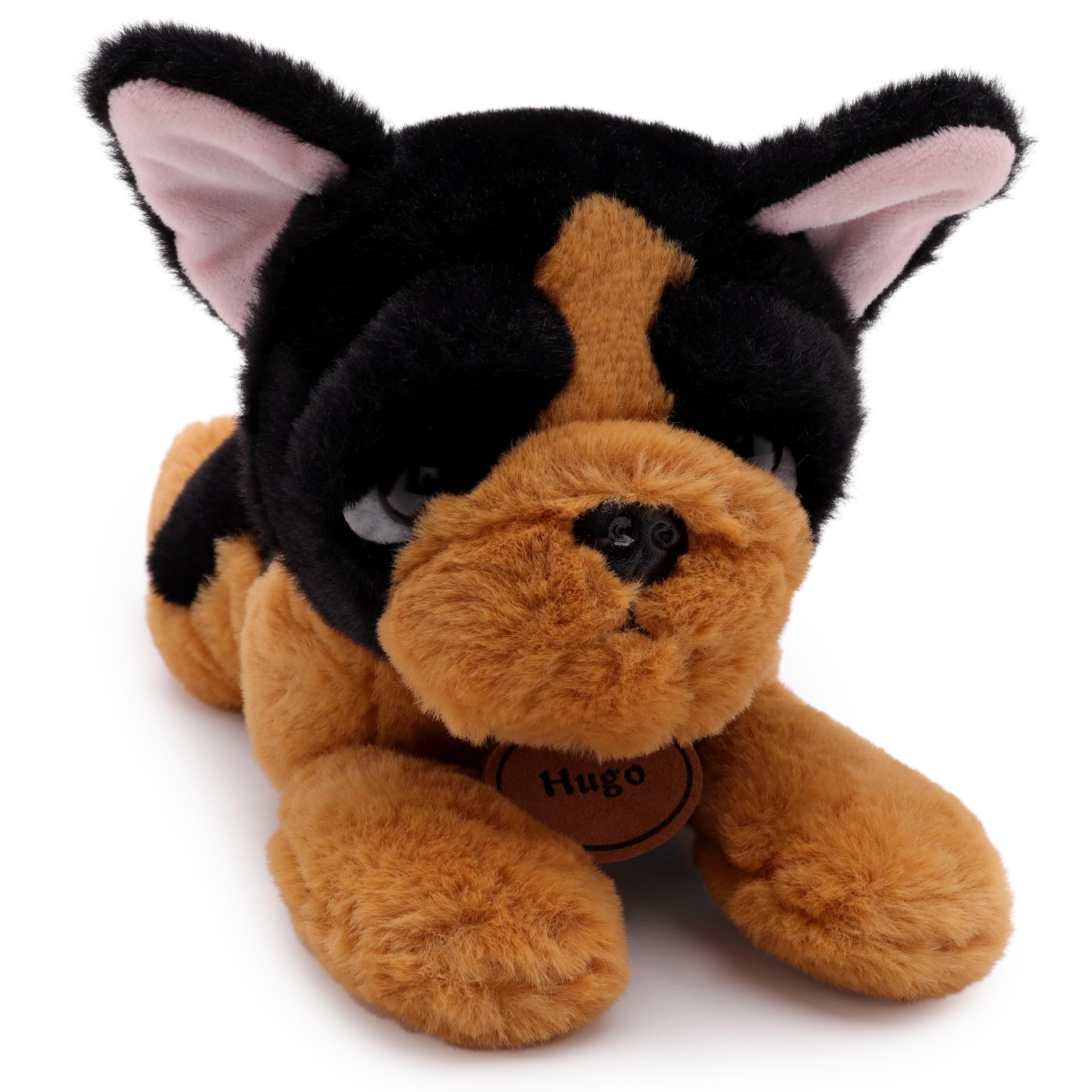 Toyland® 25cm (10") Hugo The French Bulldog Soft Toy - Lying Down Plush Dog - Suitable From Birth, Light Red, 25Cm (10 Inches)