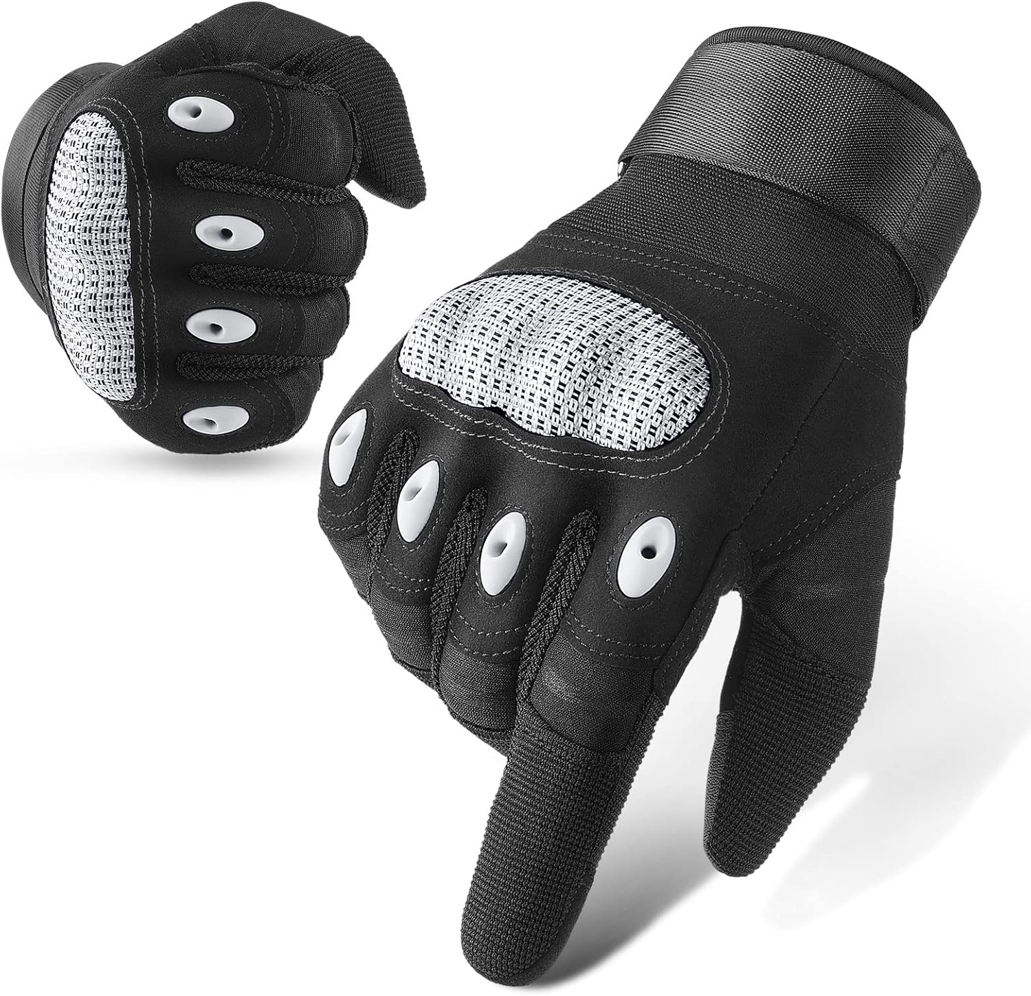 Cierto Guantes tácticos para montar con pantalla táctil para hombre y mujer, transpirables y antideslizantes, para motocross Airsoft