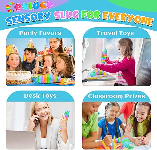 Miniatura 5 de Cevioce Juguetes sensoriales para ansiedad de babosas, juguetes para adultos y niños, recuerdos de fiesta, 1 unidad de juguetes sensoriales para