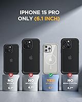 Vista 596 de Miracase Funda magnética para iPhone 14 de 6.1 pulgadas, protector de pantalla de vidrio templado integrado + protector de lente, compatible