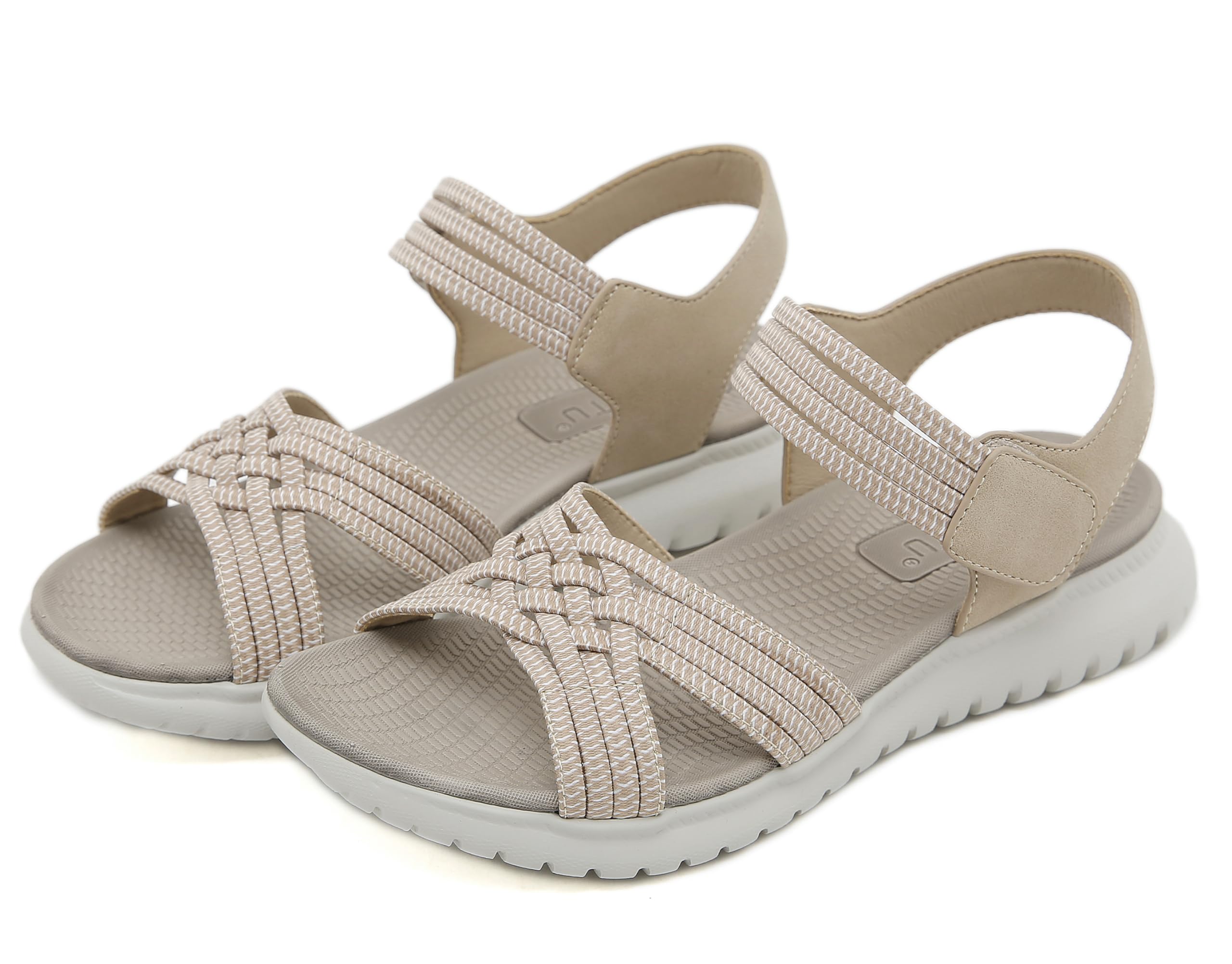 Meik Mangni Damen Sandalen Sommer Wandersandalen Freizeit Plateau rutschfeste Sandaletten Sportsandalen Wanderschuhe für Sport Strand 35-42 EU
