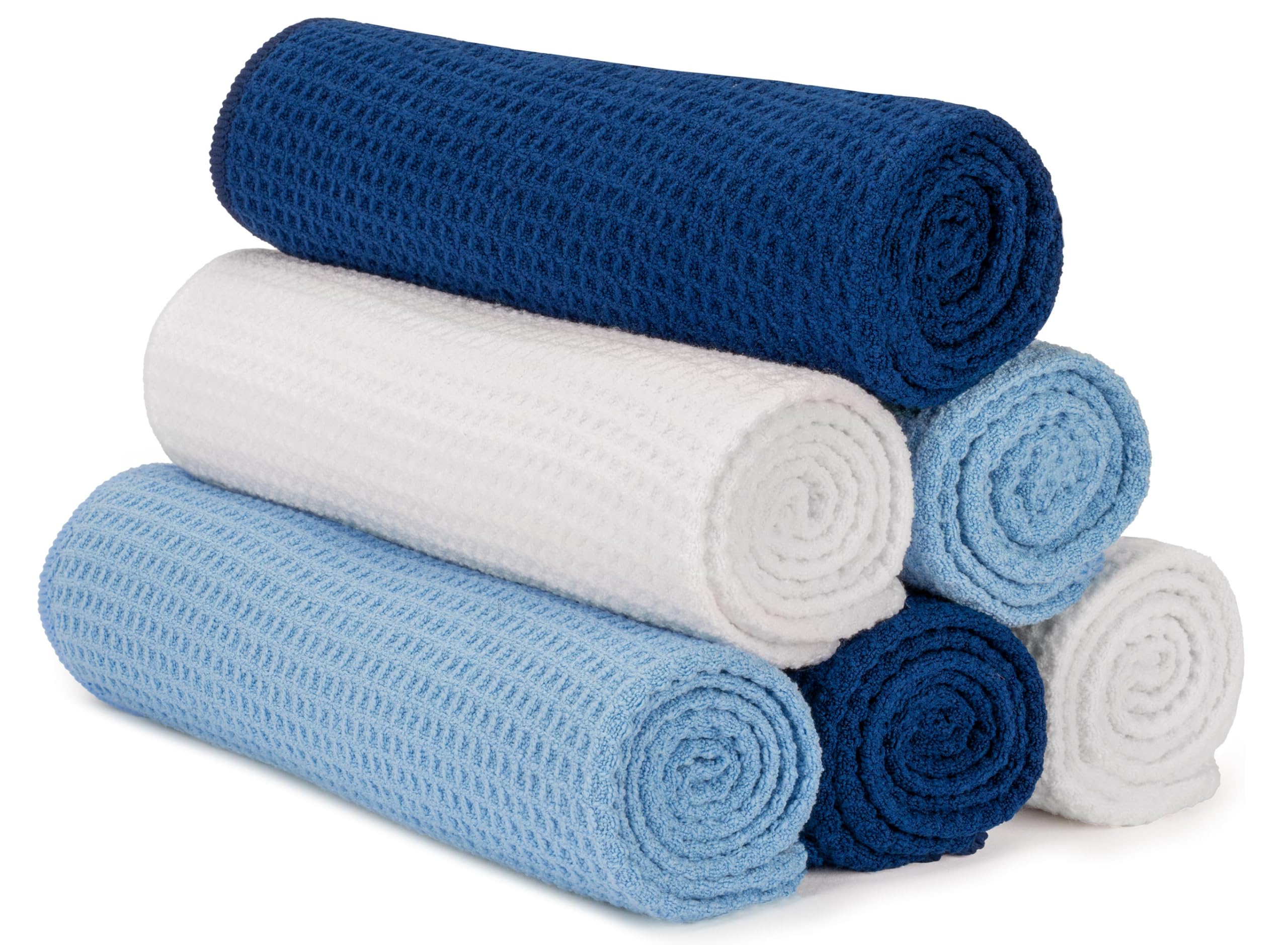 S&T INC. Microfiber Gym Towels, Yoga Towel for Home and Gym Bag, 16 Inch x 27 Inch, 6 Pack