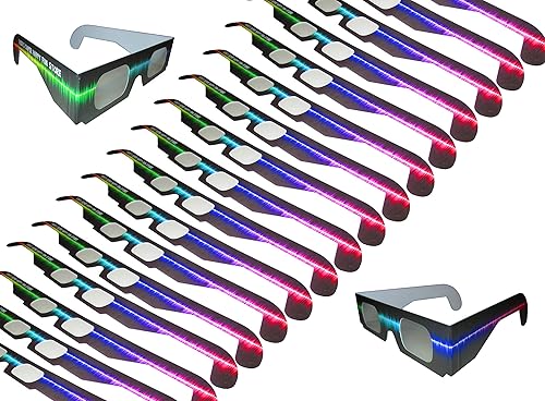 Miniatura 4 de Rob's Super Happy Fun Store Gafas de difracción de fuegos artificiales - Paquete de 20
