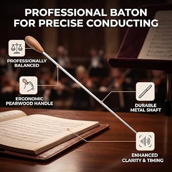 Amazon.com: Professional Pearwood Conductor Baton | Lightweight