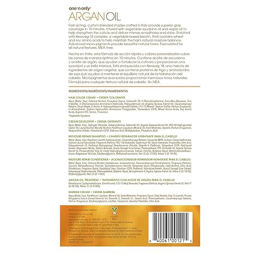 Miniatura 2 de One 'N Only Fast 10 - Kit de coloración permanente para el cabello, tinte para el cabello para mujeres con aceite de argán para mantener el