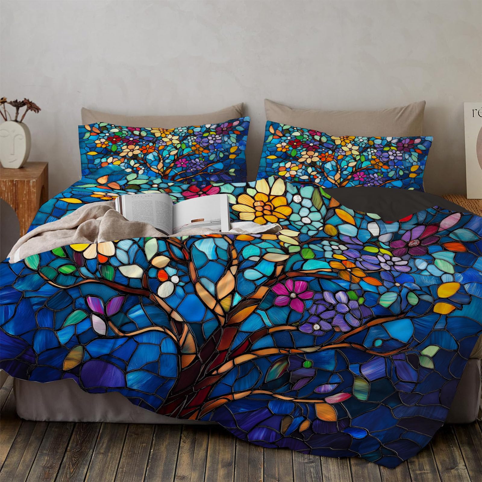 Housse de couette 200x200cm pour une chambre d'adulte lumineuse