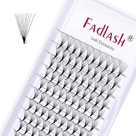 Premade Fans Eyelash Extensions 8-14mm 12D Premade Lash Extensions Fans Pointed Base Pre Made Volume Lashes Pre Fanned Lash Extensions Middle Stem (12D-0.05D, 8-14mm)