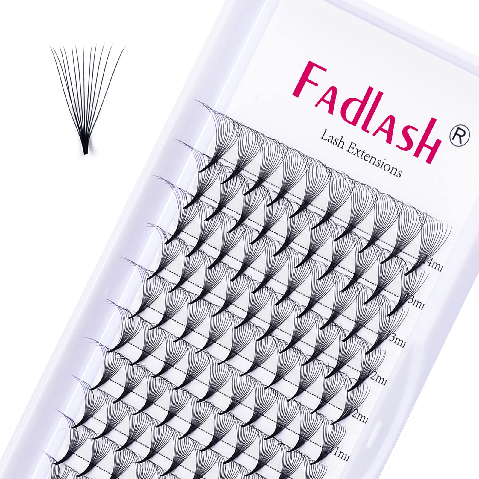 Volumen Ruso 10D 0.07mm C Curl 15mm Prefabricados Extensiones de Pestañas Volume Lashes Extension Ruso Pestañas — view 15