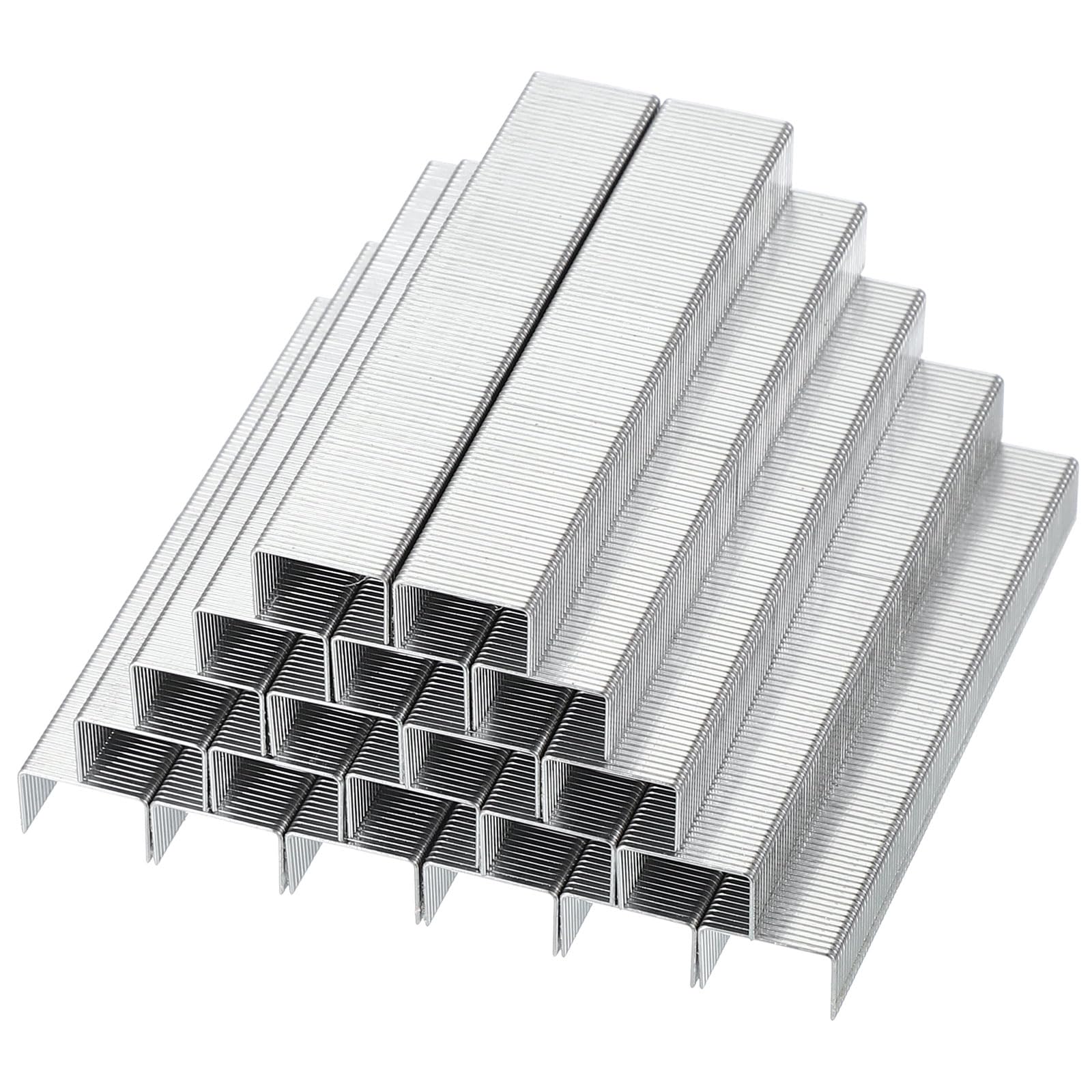 PATIKIL 23/8 Staples for Stapler, 4Box 4000pcs 5/16" Leg Length Standard Flat Clinch Chisel Point Staples Jam-Free for Office Desktop Home Supplies, Silver