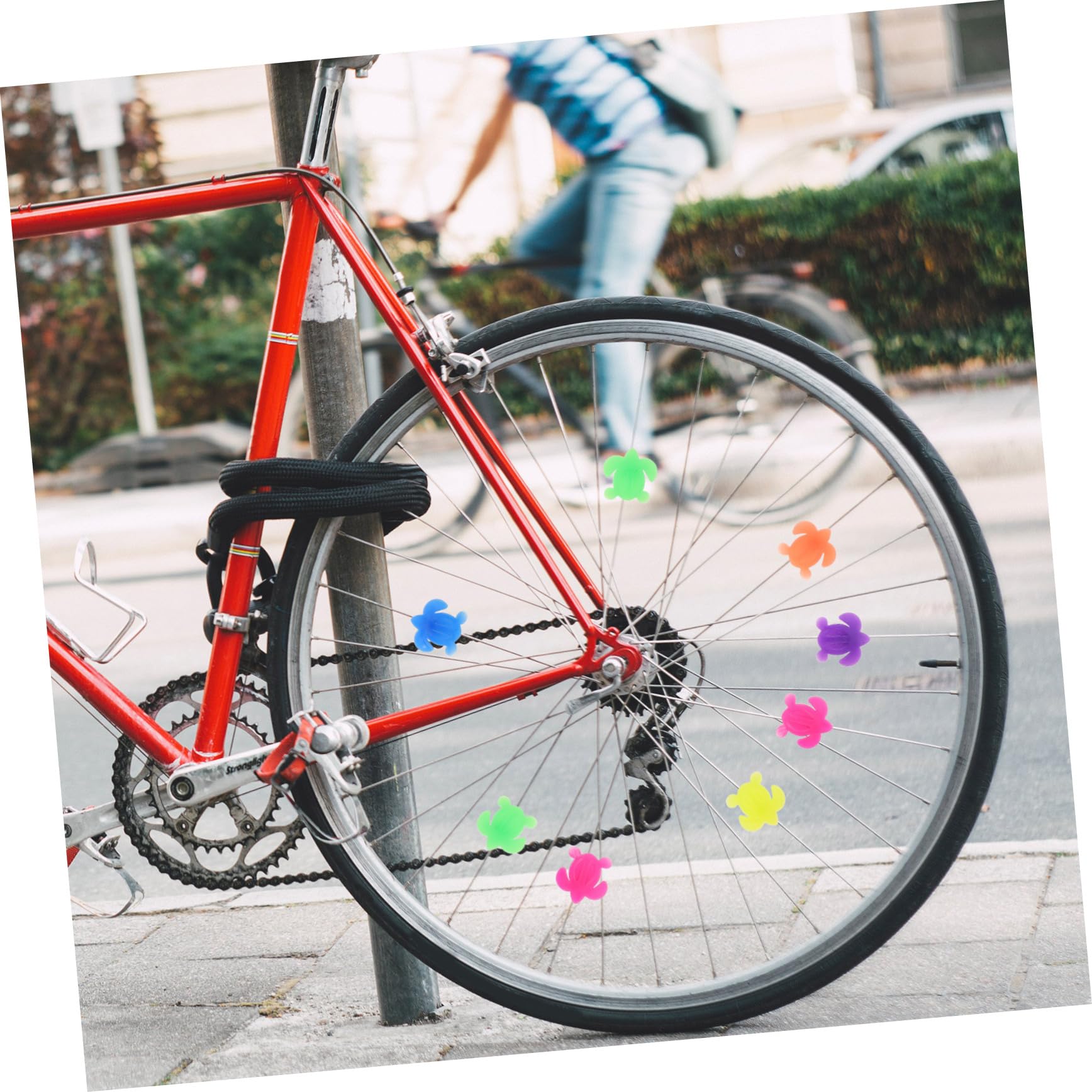 BESPORTBLE 50pcs Bike Wheel Beads Clip Beads for Decoration Fun Ornaments for Boys and Girls Easy to Install for Styles