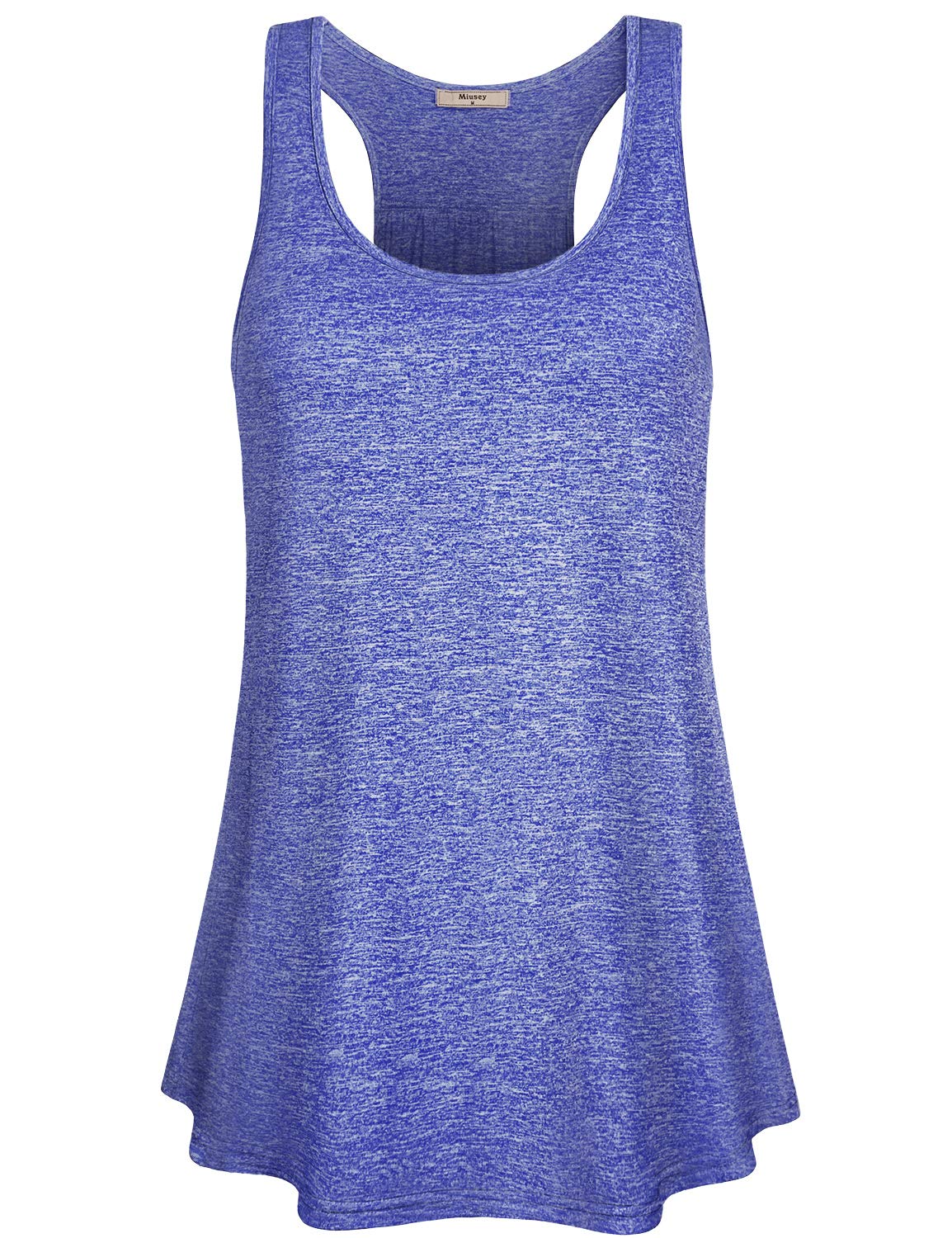 Miusey Womens Sleeveless Loose Fit Yoga Workout Racerback Tank Top