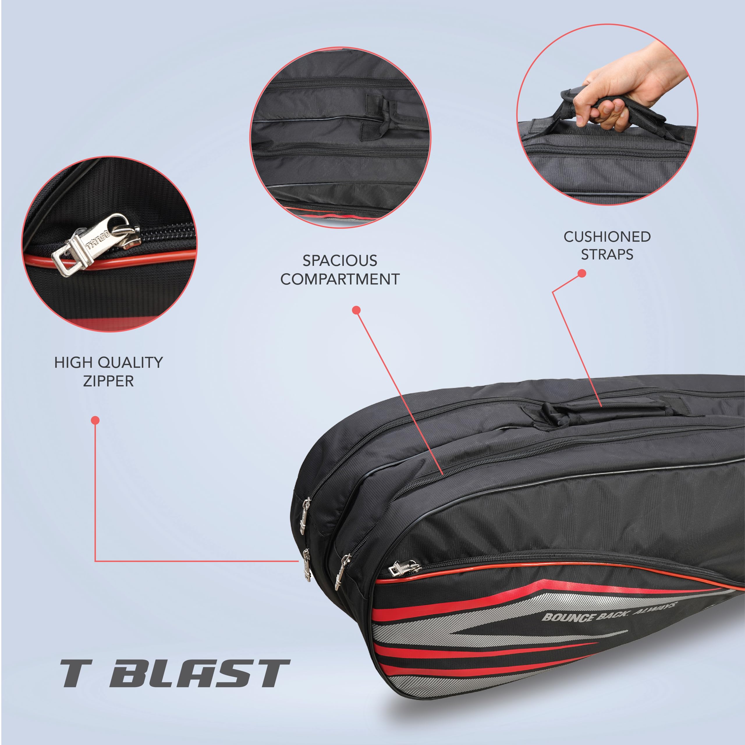 Tanso Arashi 2.0 Badminton Racket - Lightweight & Powerful -5