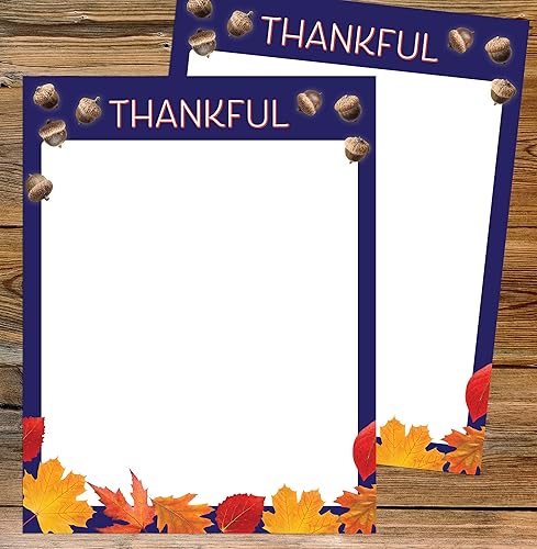 Miniatura 2 de Great Papers! Thankful Holiday Stationery - Membrete con membrete, 8.5 x 11 pulgadas, 50 unidades (2021119)
