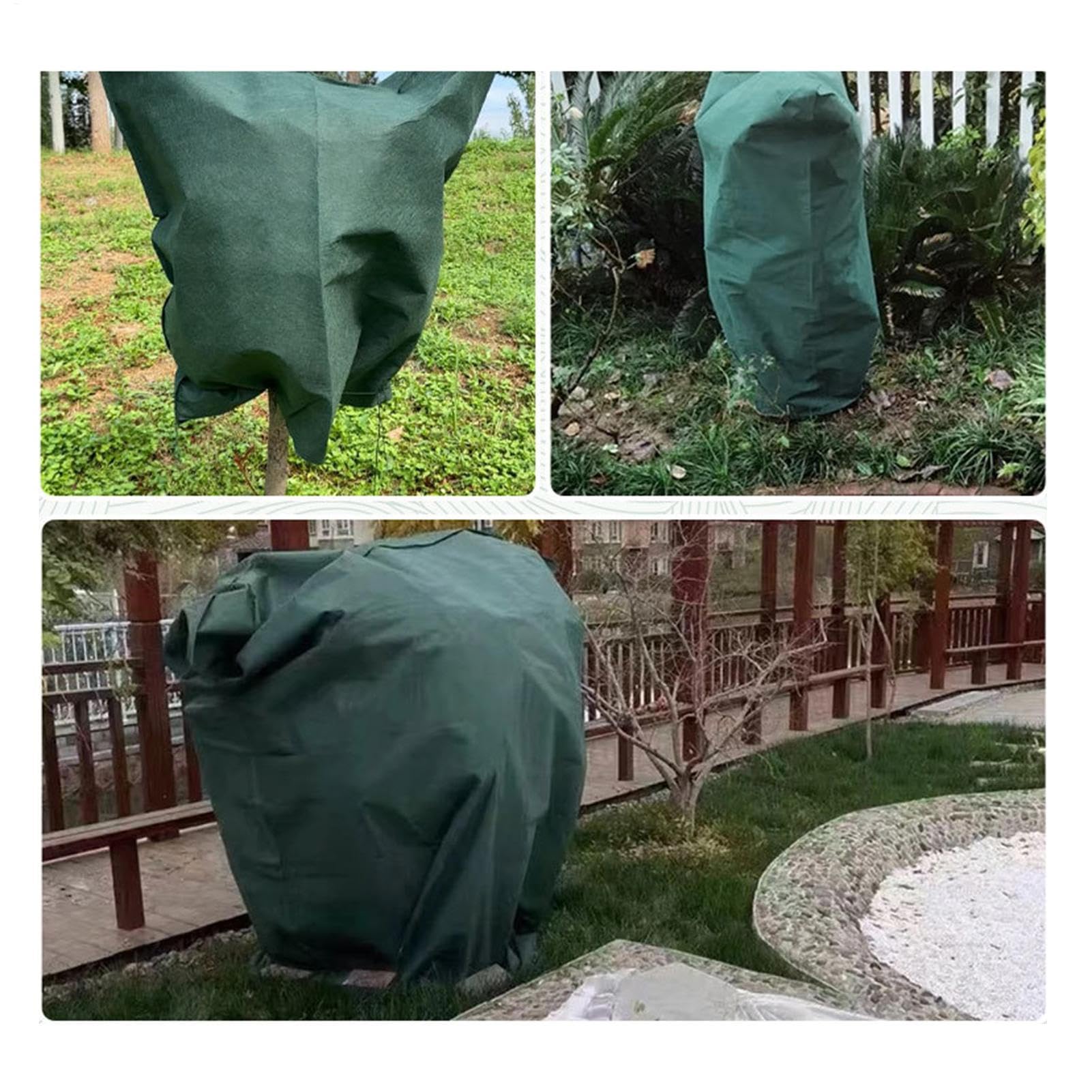 Voiles d'hivernage pour extérieures Avec cordon épais 2 pièces anti-froid