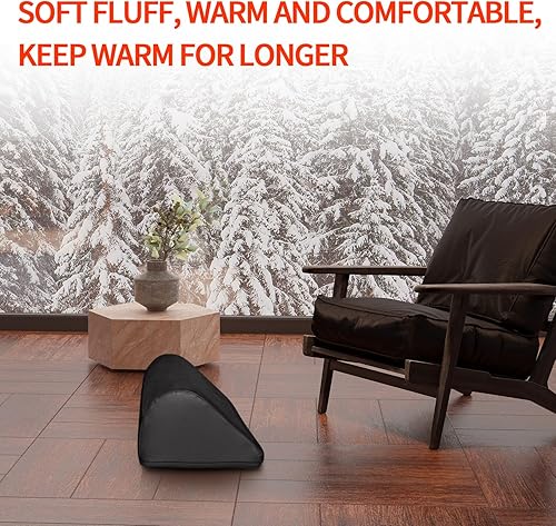 Miniatura 3 de Reposapiés térmico para debajo del escritorio, 11 ajustes de temperatura, calentador de pies de espuma viscoelástica con funda lavable para alivio