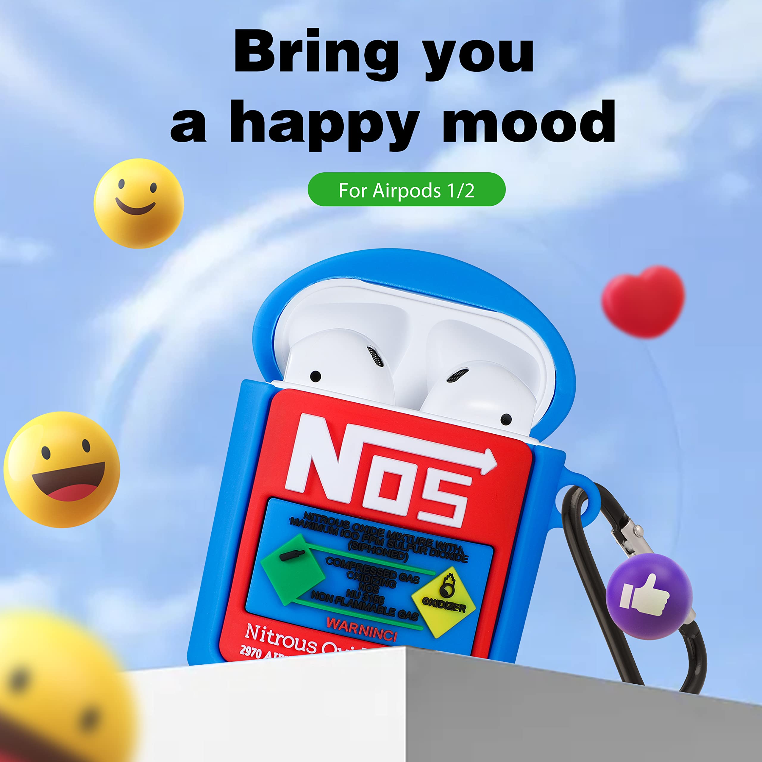 Amazon.com: Besoar for Airpods 1st/2nd Generation Case 3D Nos