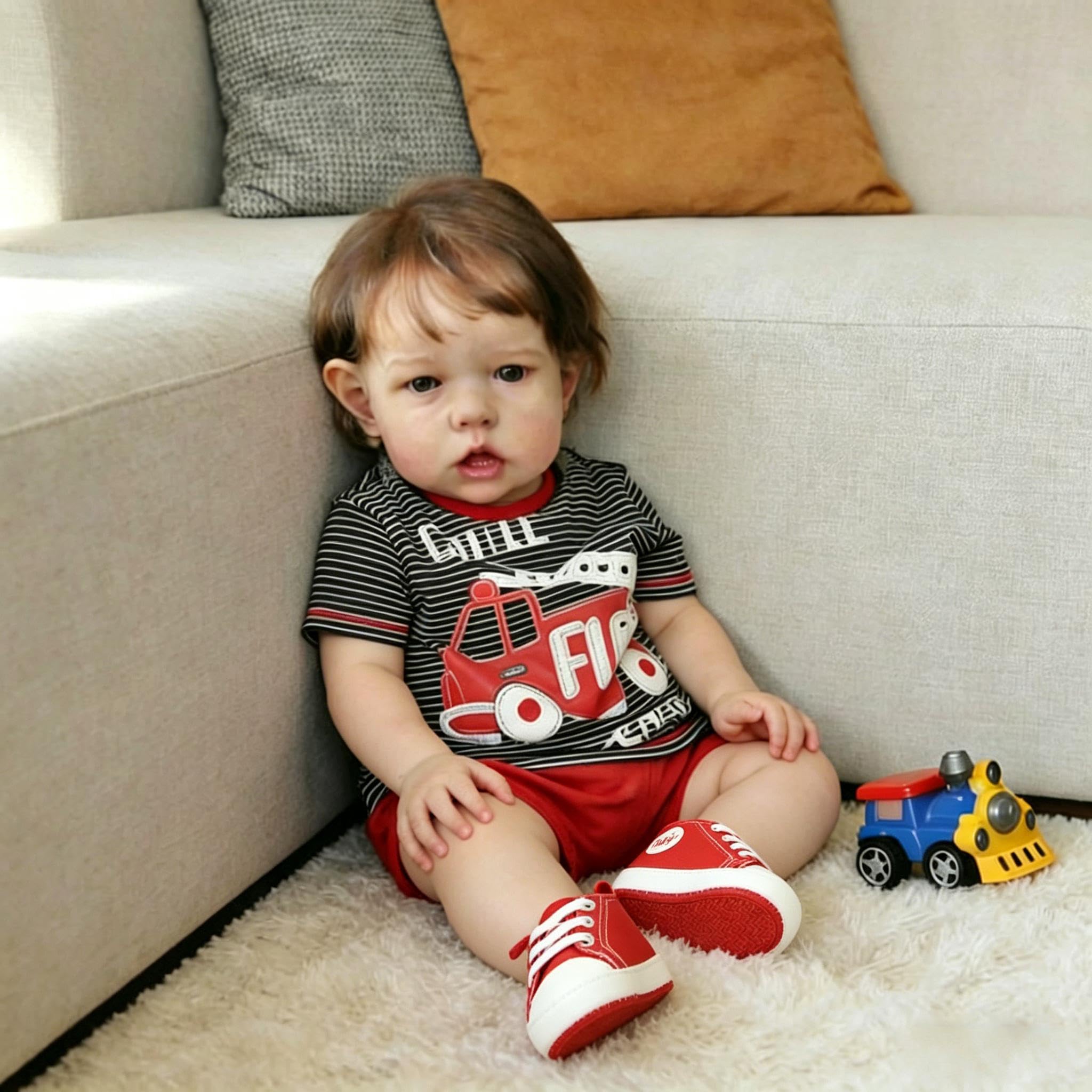 RXDOLL Big Reborn Baby Dolls Maluch Chłopiec 71 cm Miękkie Ciało Realistyczne Maluch Lalki Wyglądające Prawdziwe Silikonowe Niemowlęta Dziewczynka Realistyczne Reborn Maluch Lalki Zabawka dla Dzieci