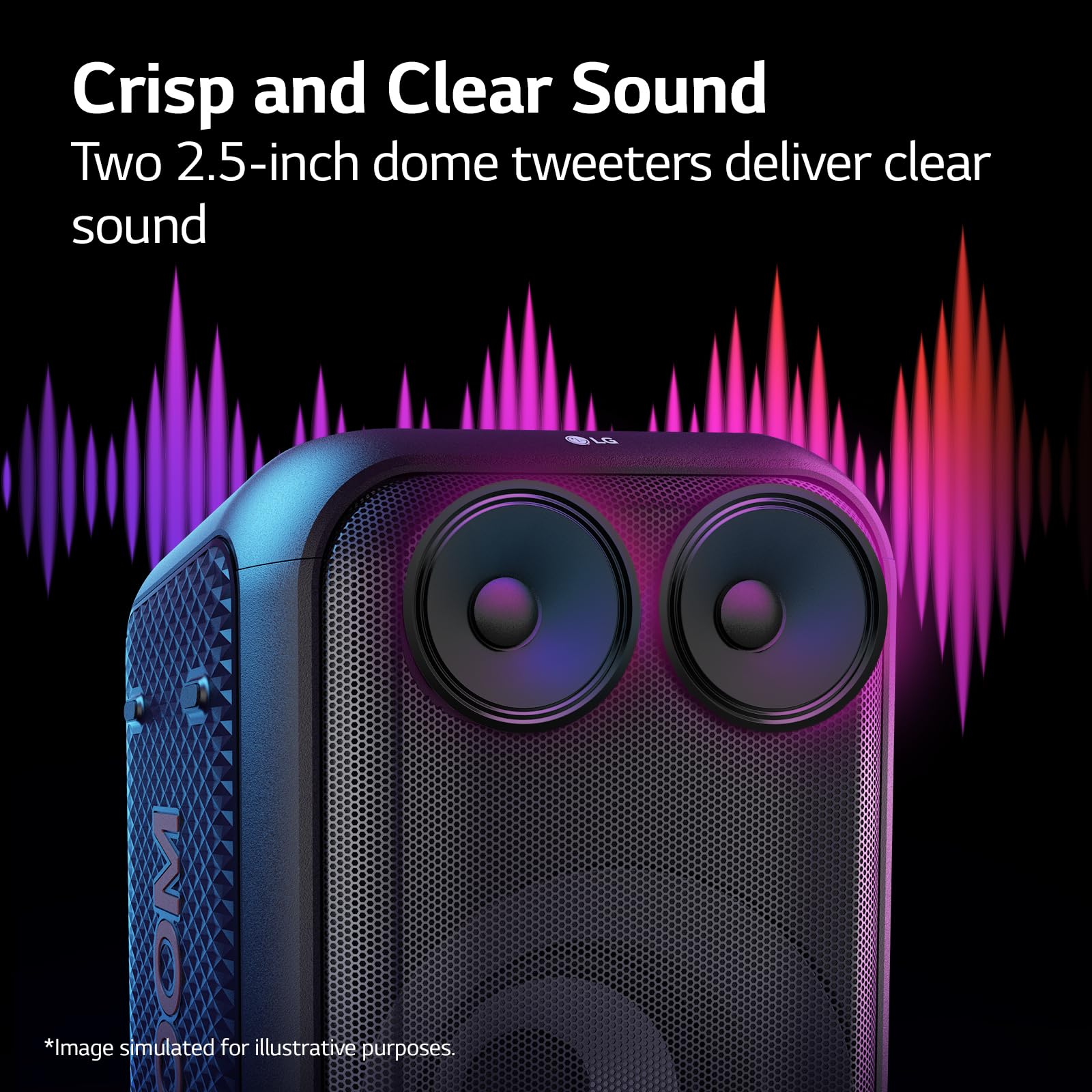 LG XBOOM XL5 2.1ch Multi-Color Ring Lighting Audio System up to 12HR Battery