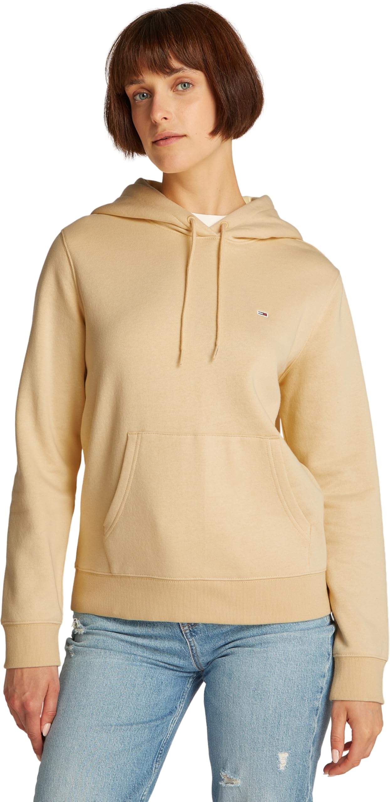 Tommy Jeans Sweat à Capuche Femme Flag Regular Fit