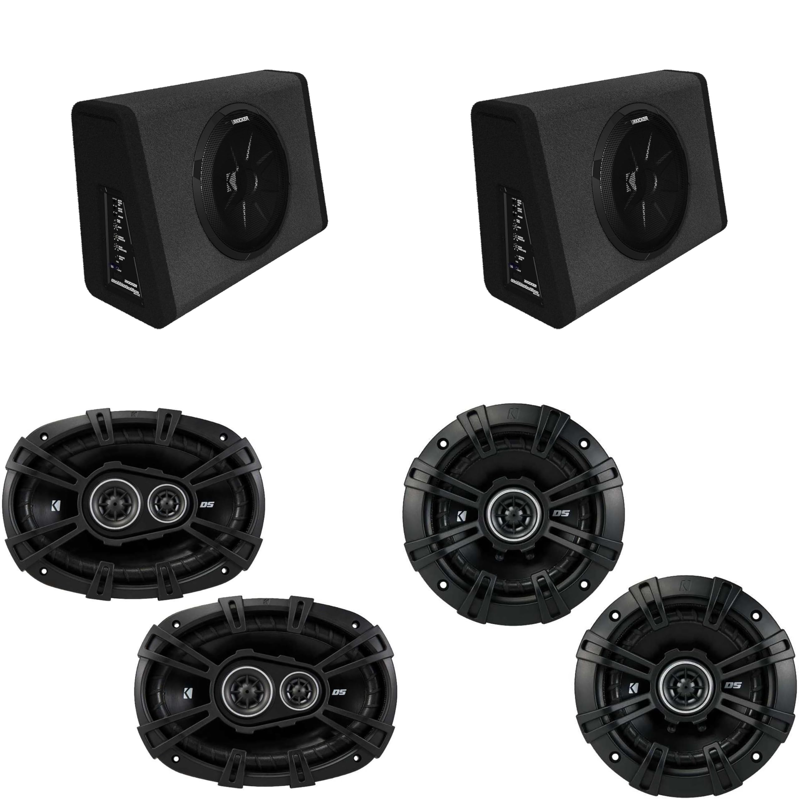 KICKER (2 11PT250 Truck Enclosure & DSC69304 DS-Series 6x9 & 43DSC504 5.25