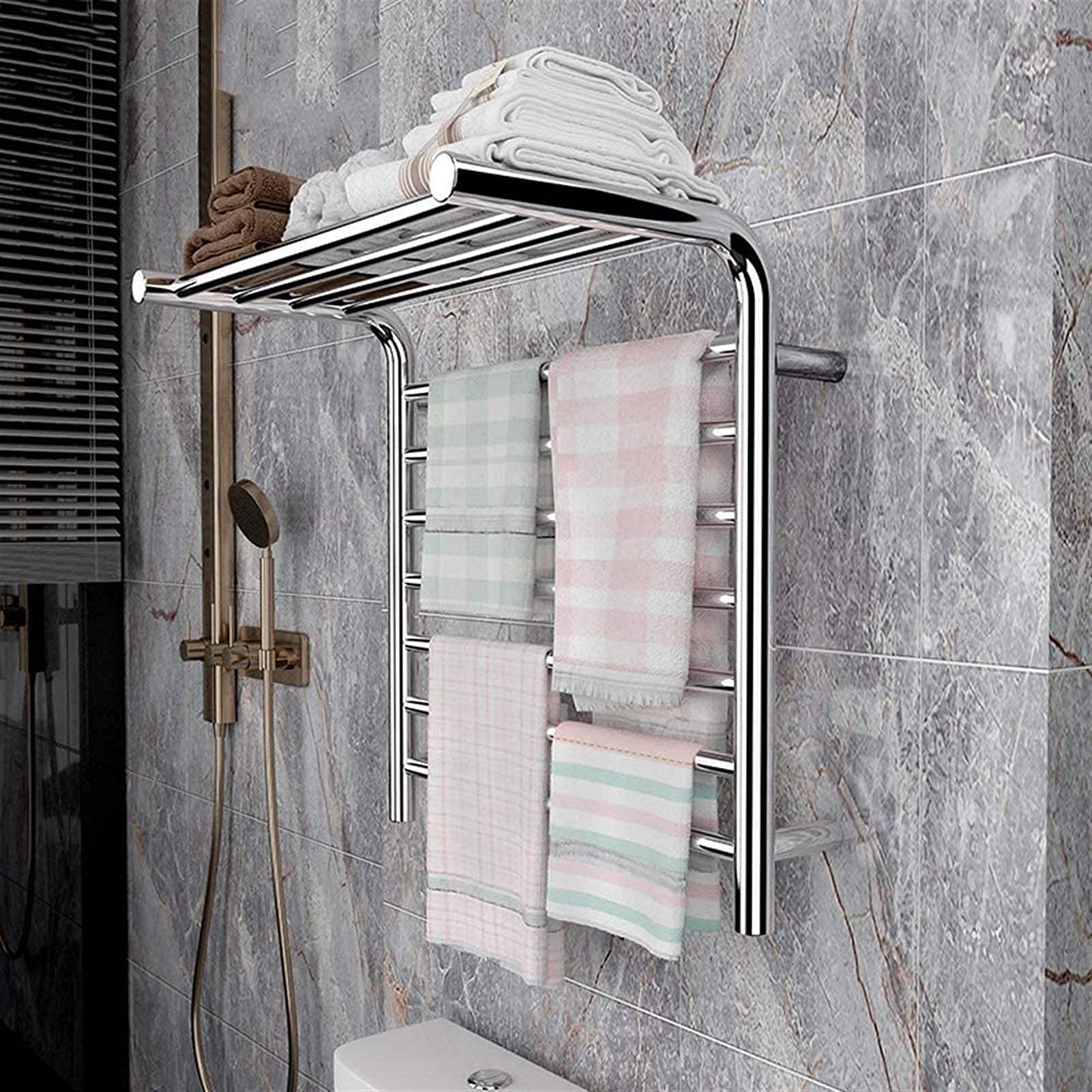 Heated towel rail rails Circular Heated 11-Bar Towel Warmer, Electric Towel  Rack, Wall Mounted Towel Heater, 304 Stainless Steel Mirror Polished, 21.7  X 21.7 X 14.7 (Size : Plugin) : Amazon.ca: Home