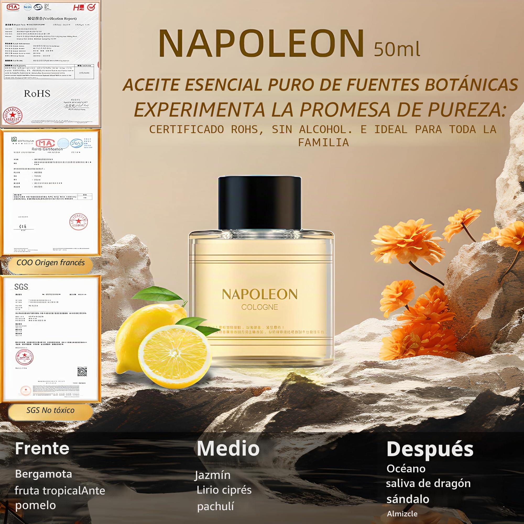2025 Ambientador eléctrico para coche con perfume de 50 ml (colonia), difusor ultrasónico, 3 modos inteligentes, encendido/apagado automático, batería recargable incorporada