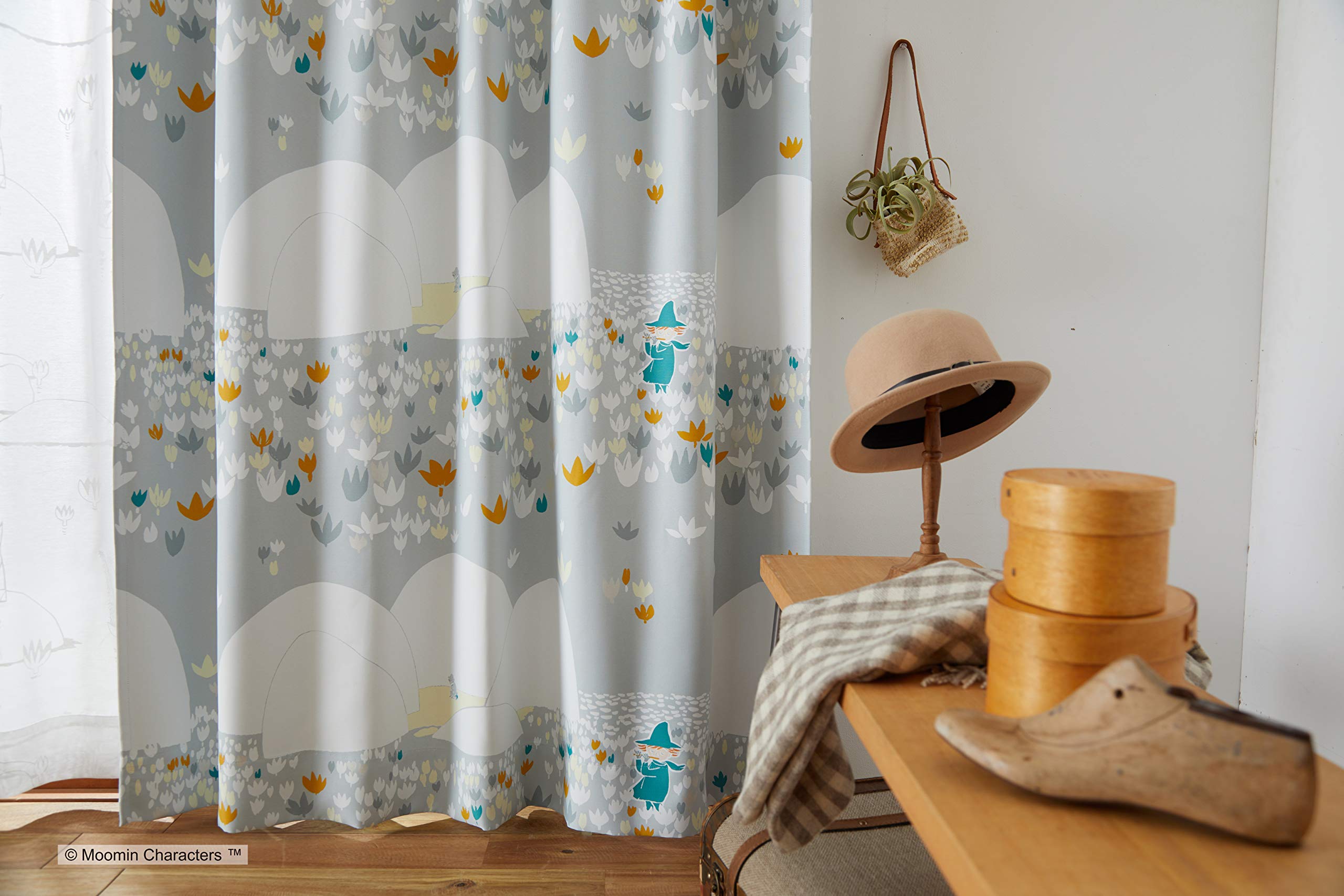 Amazon｜スミノエ MOOMIN ソフトメロディー カーテン ドレープ 1