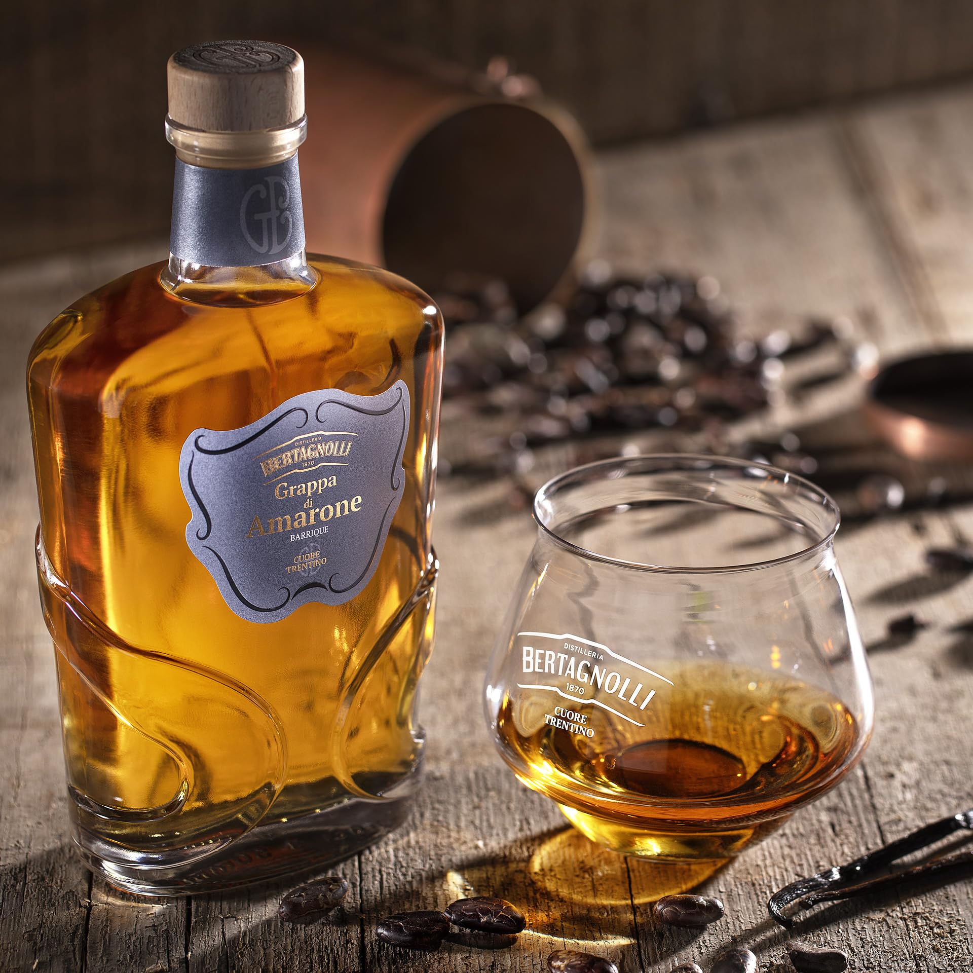 Distilleria Bertagnolli Grappa di Amarone della Valpolicella Riserva 18 mesi - 700ml 42% vol.