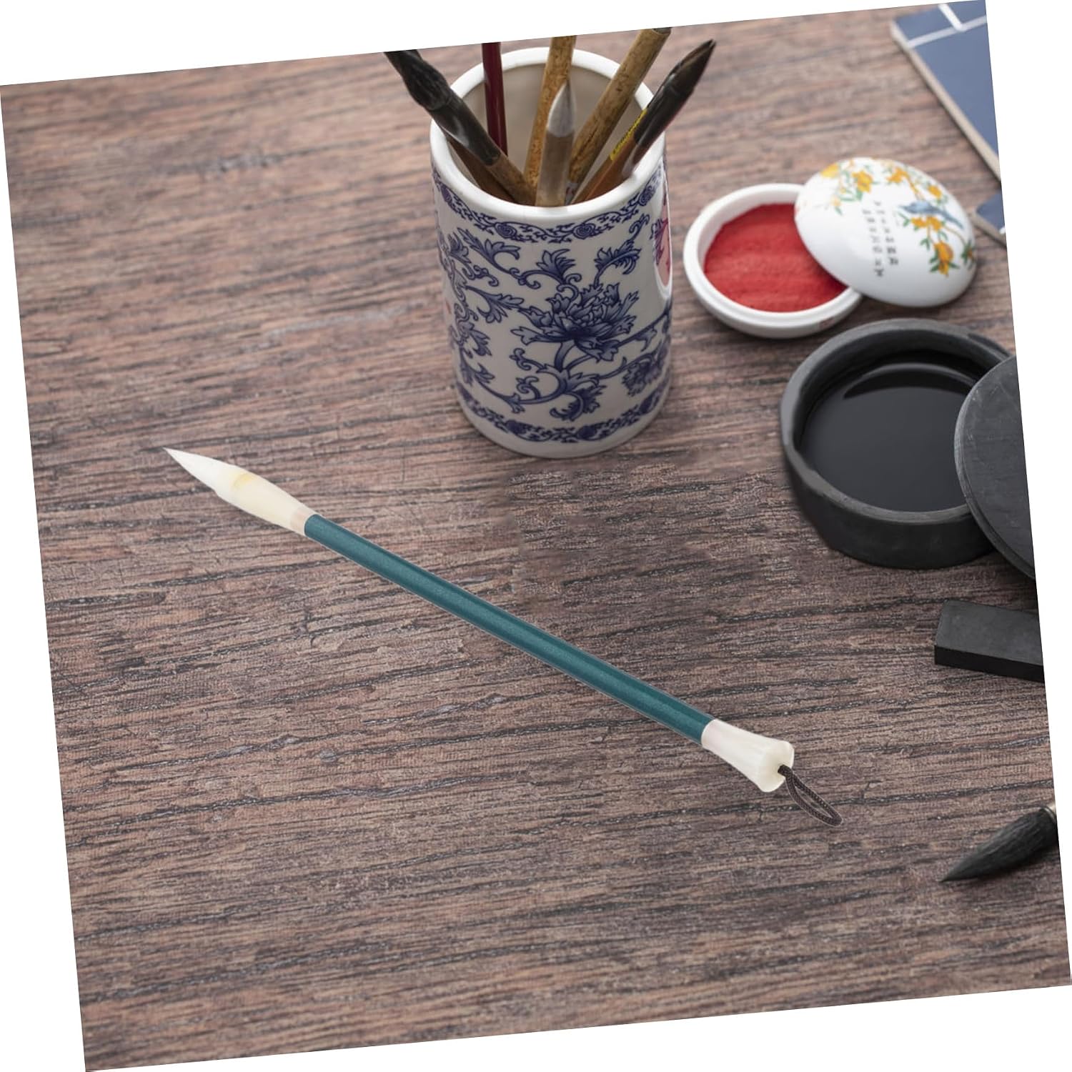 Gadpiparty Chinese Calligraphy Brush for Scripts Ergonomic Ink Brush for Sumi Painting and Drawing High Ink Capacity and Materials for Beginners
