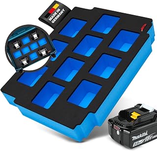 APTEX Schaumeinlage passend für Makita Akkus 18V (10x) für MakPac Gr. 2-3