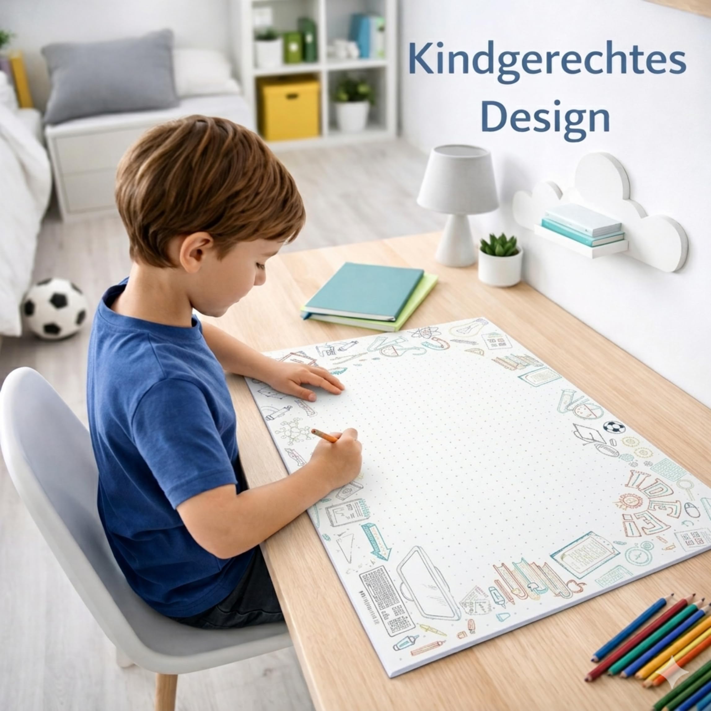 Friendly Fox Sottomano di carta XXL DIN A2 da strappare per bambini