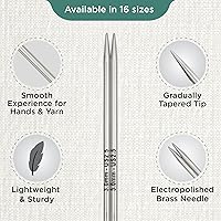 Vista 3 de KnitPro Nova - Agujas circulares intercambiables de 5 pulgadas (5.1 in) Tamaño de EE. UU. 2.5 (0.118 in)
