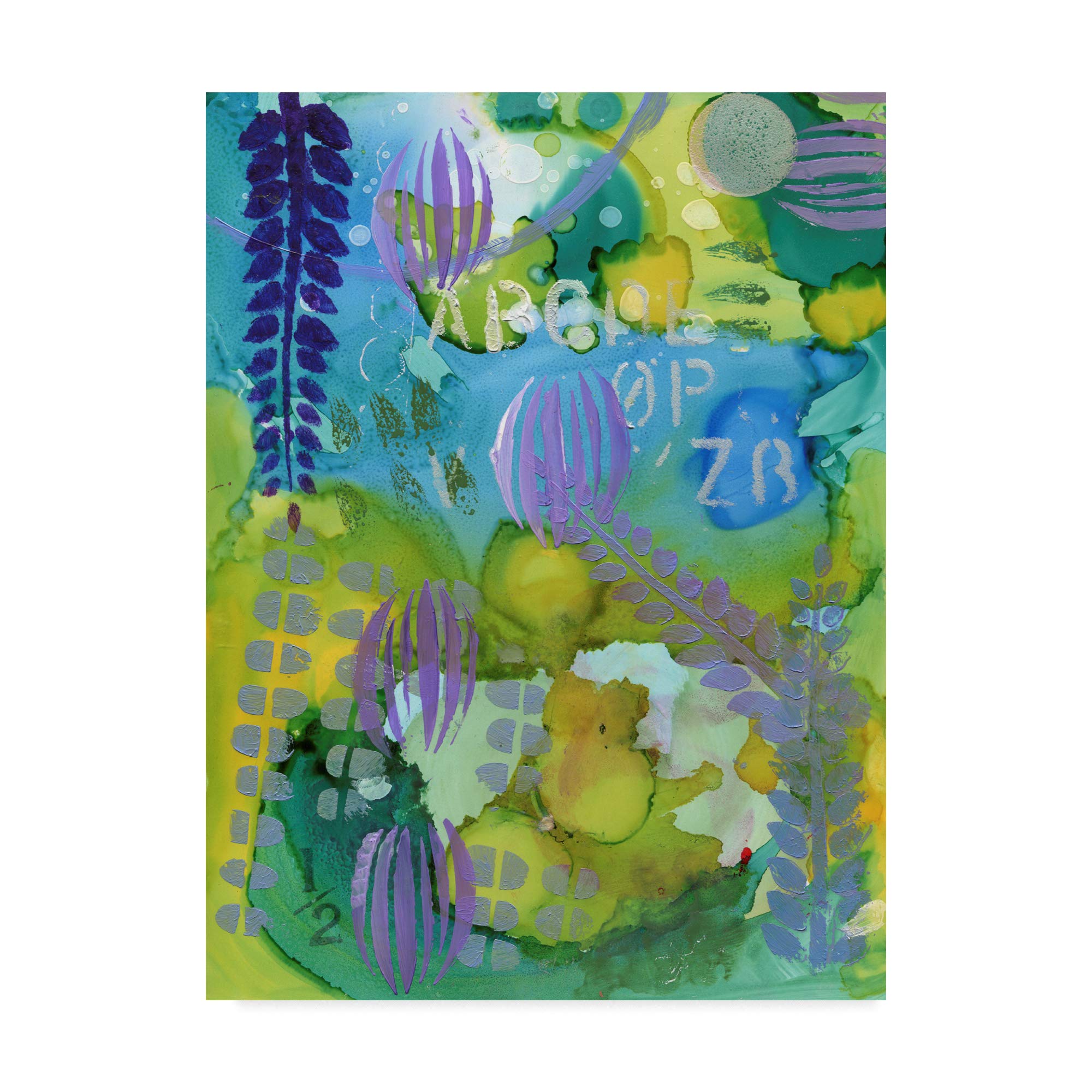 Trademark Fine Art Abstract Texture 4 by Cherry Pie Studios, 35x47-Inch Fine Art, Multicolor