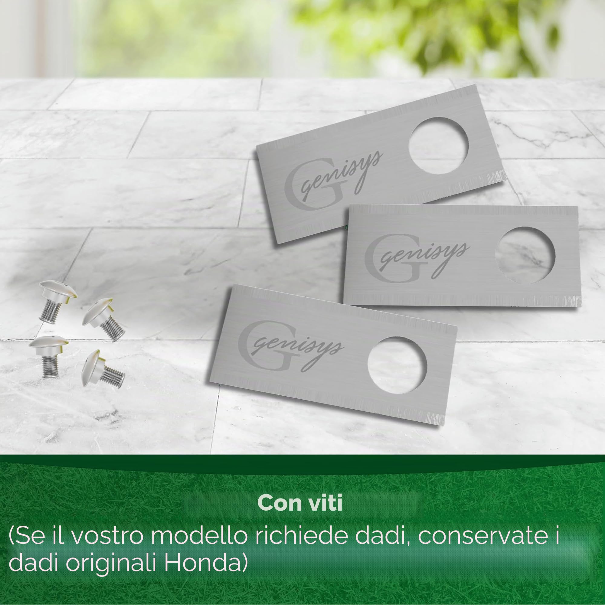 Genisys 30 Lame di Ricambio (LongLife - 0,75 mm) + 30 Viti di Fissaggio [DIN EN 50636 verificato] Compatibile con Honda ® Miimo ® 310 520 3000