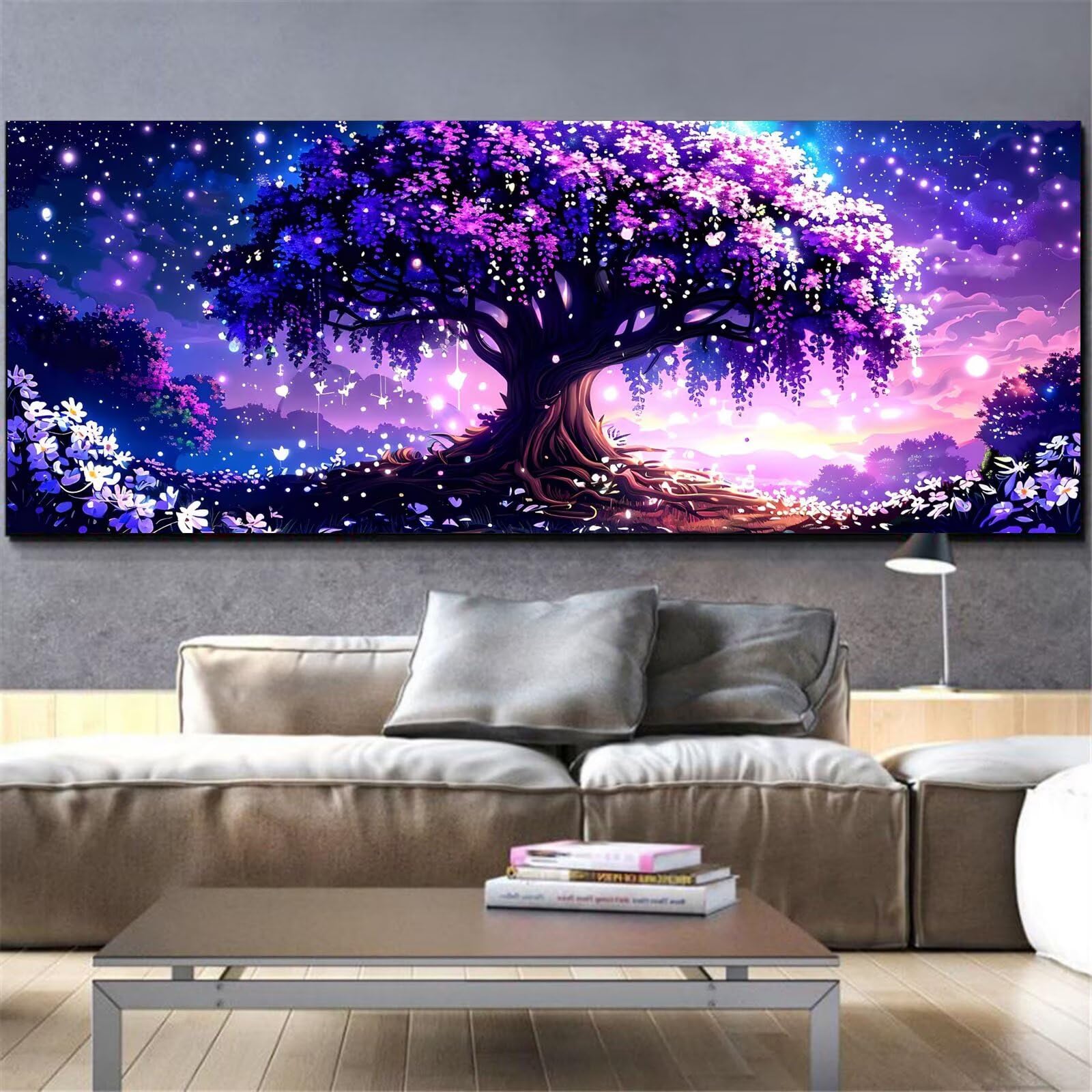 Broderie diamant kit complet arbre fleur pour sublimer le salon - 8